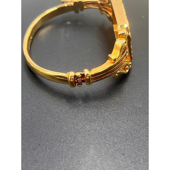 Avon Smithsonian Institution Vintage Mary Todd Lincoln Black Enamel Bracelet Box - Picture 5 of 8